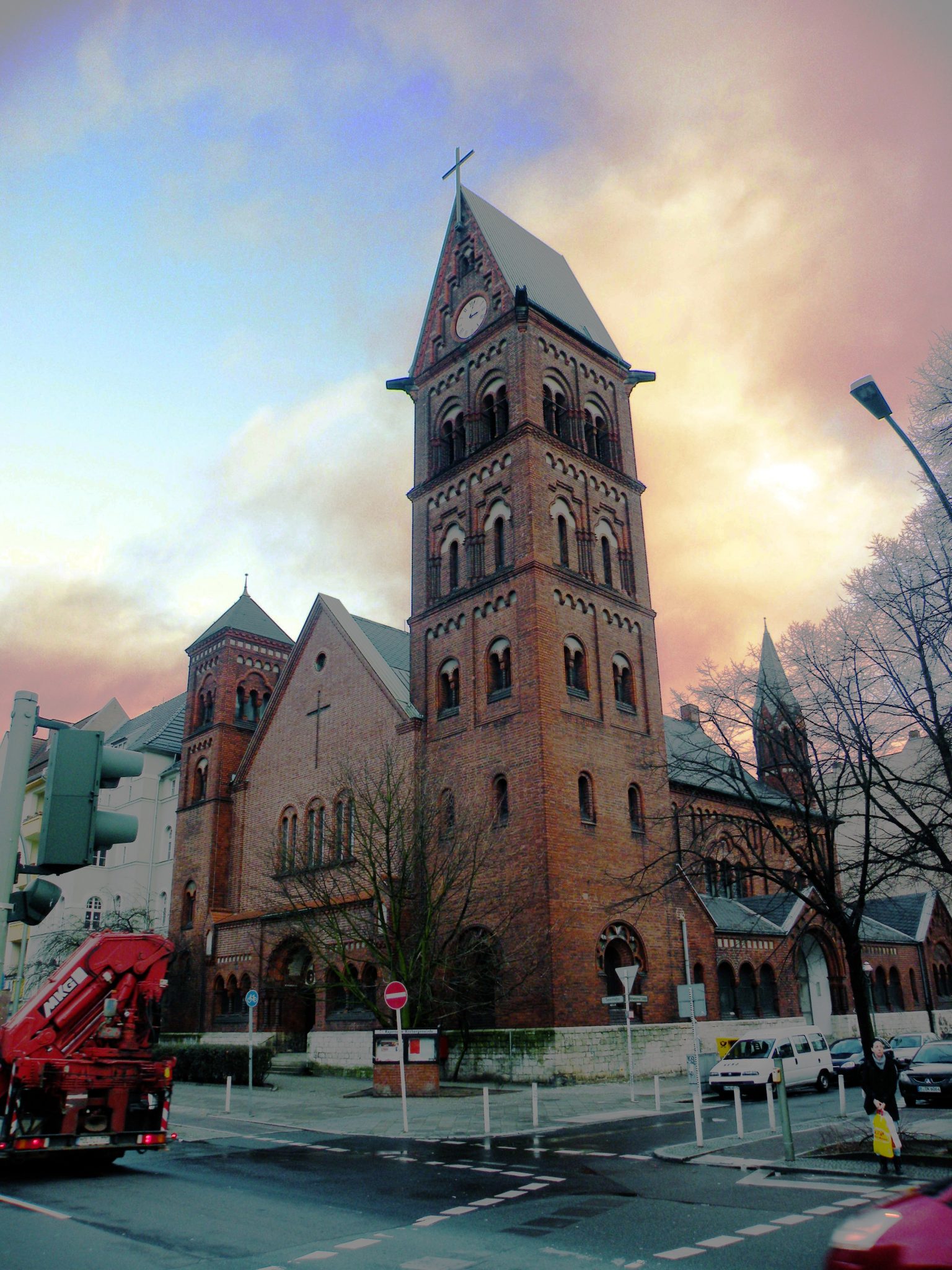 Die Kapernaumkirche am nördlichen Rand des Brüsseler Kiezes