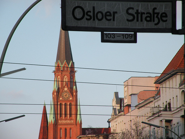 Osloer Straße Gesundbrunnen und Stephanuskirche