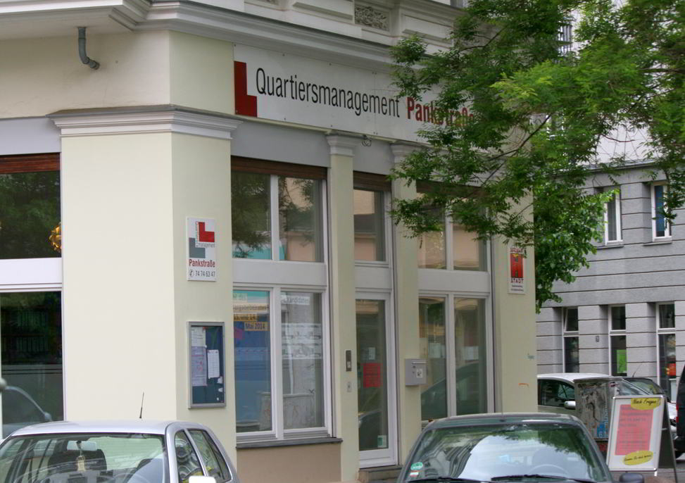 Das Büros das QMs Pankstraße