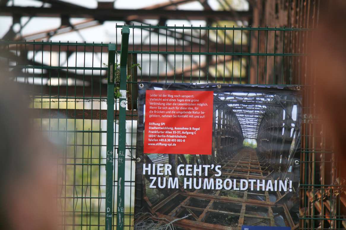 Plakat Humboldthain Liesenbrücke
