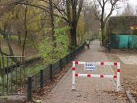 Foto: Drängelgitter an der Soldiner Straße