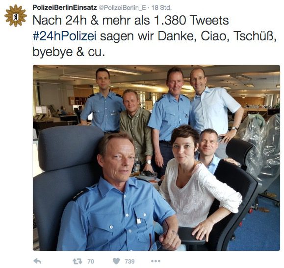 Twitter Team der Berliner Polizei
