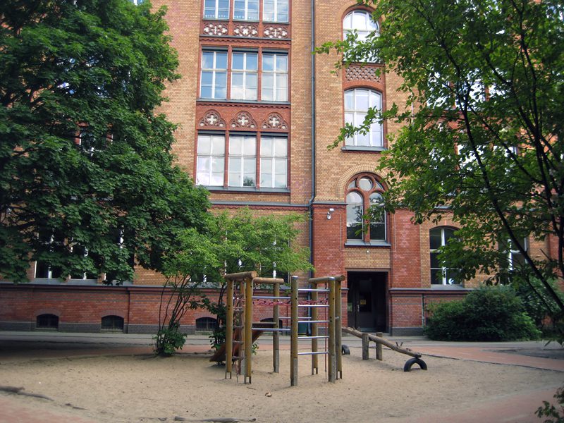 Die Gustav-Falke-Grundschule im Brunnenviertel. Foto: D. Hensel