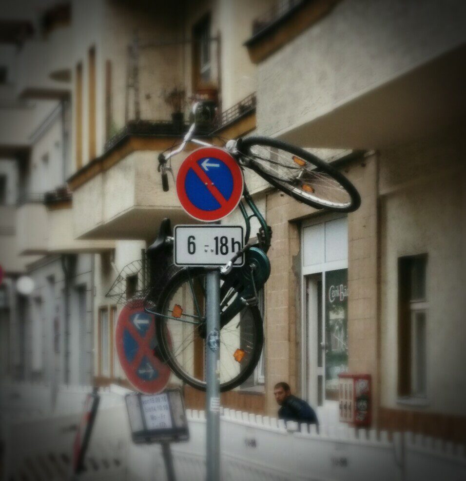 Fahrrad, Antwerpener Straße, kurios