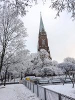 Nazarehtkirche mit viel Schnee