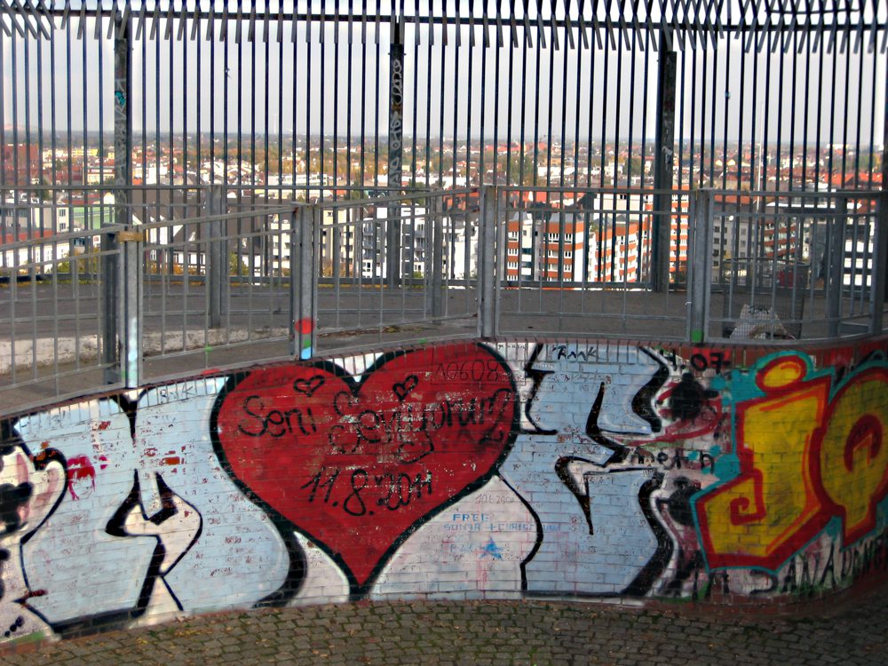 Flakturm, Humboldthain, Herz, Graffiti