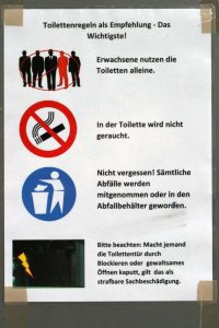 Toilettenregeln