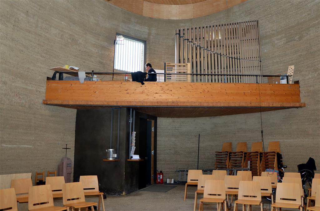 Teil der neuen Orgel in der Kapelle der Versöhnung.