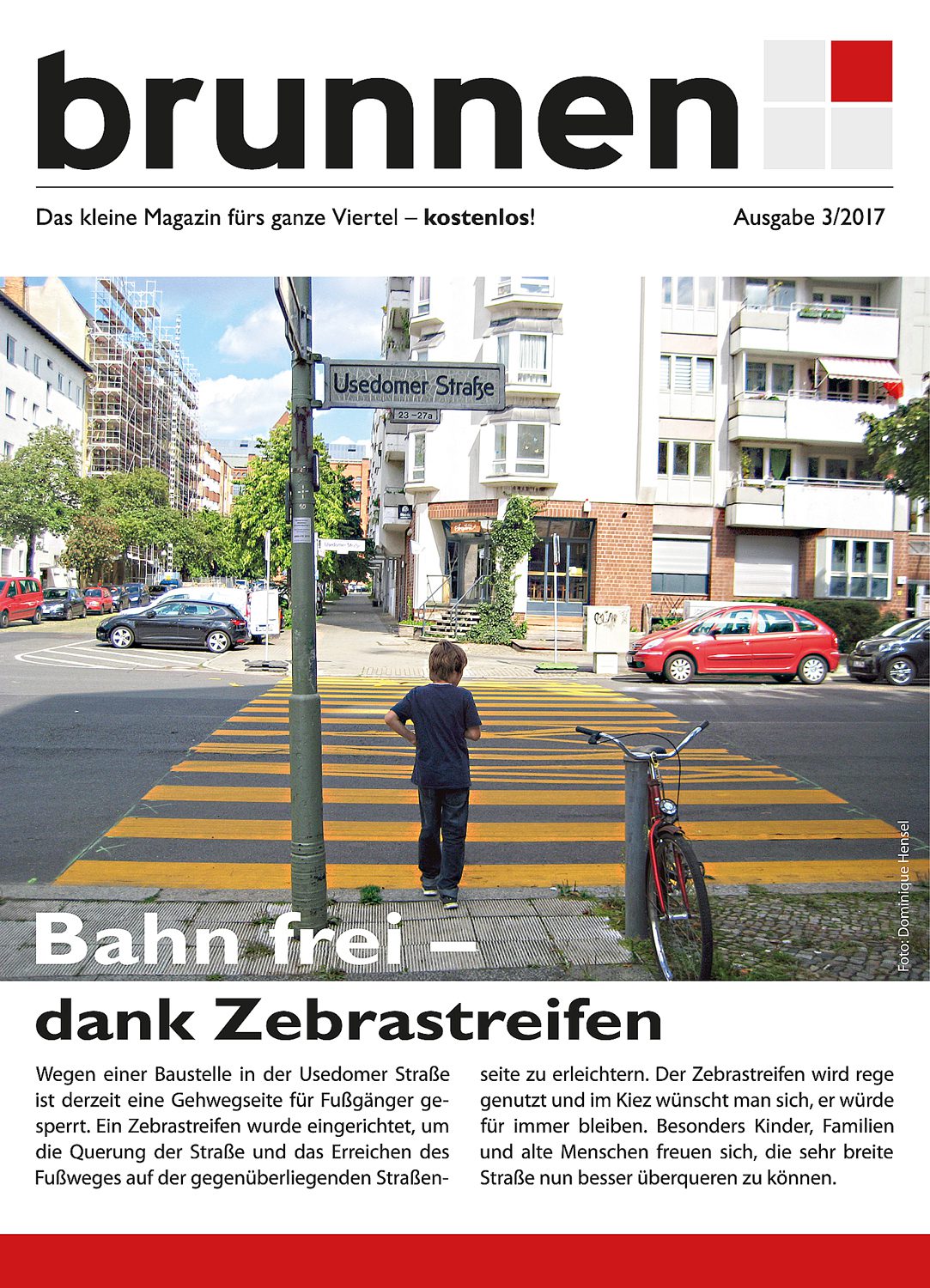 Das Cover des aktuellen Kiezmagazins im Brunnenviertel.