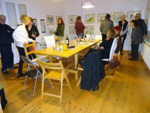 Kunstsalon im Atelier von Susanne Haun. Foto: S. Haun