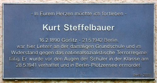 Gedenktafel Kurt Steffelbauer