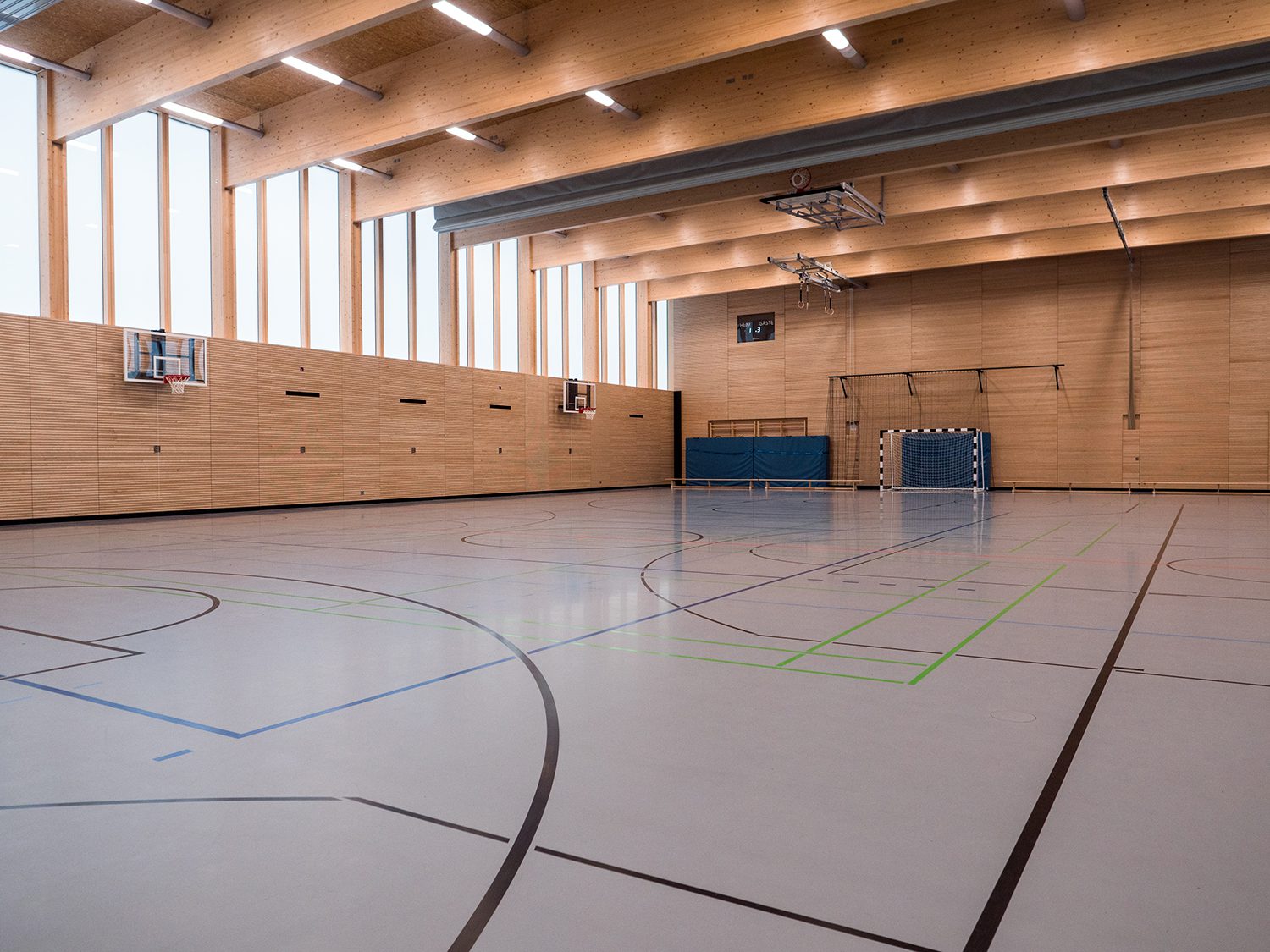 Turnhalle der Vineta-Grundschule im November 2021. Foto: Sallmann