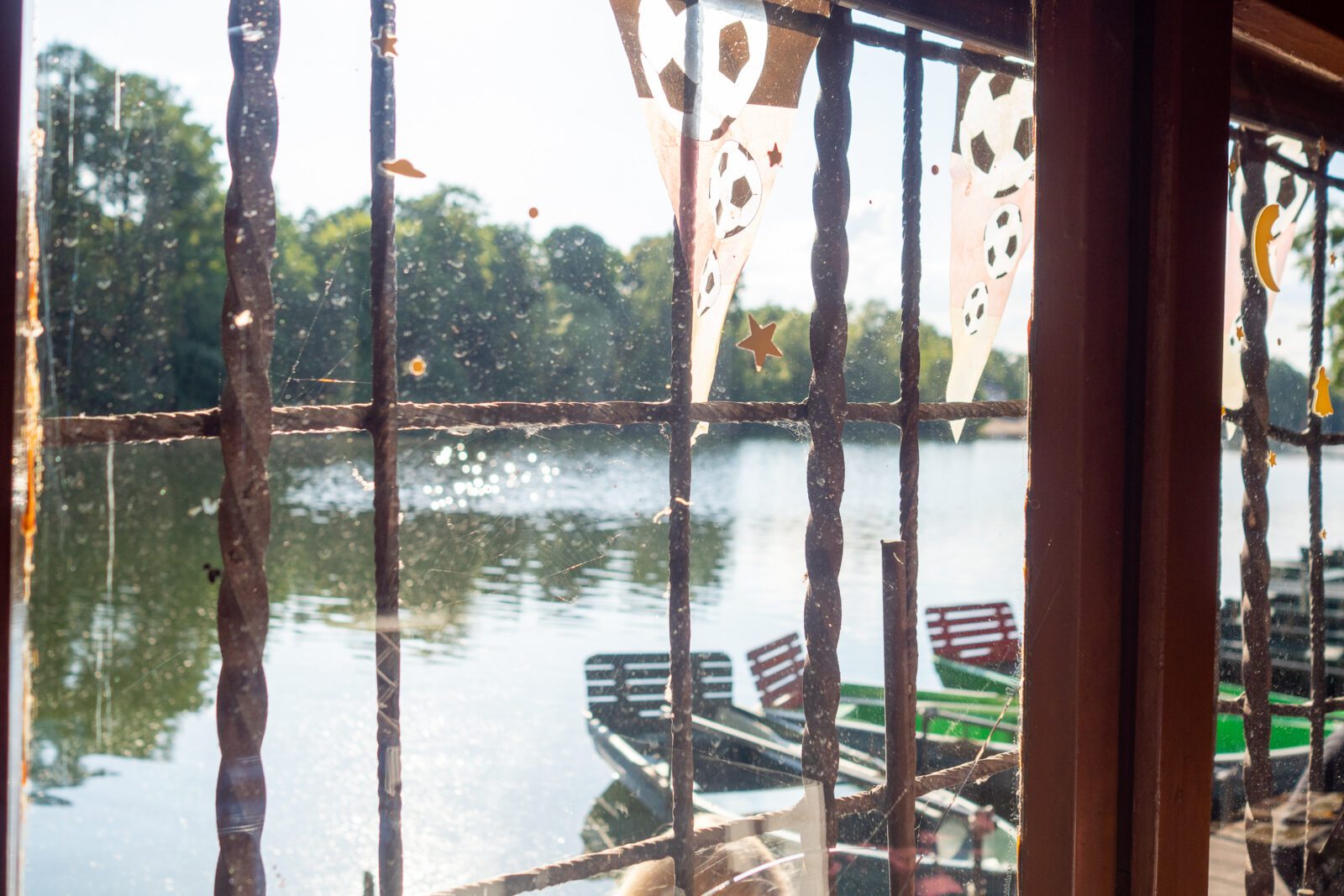 Ausblick vom Bootsverleih auf den Plötzensee