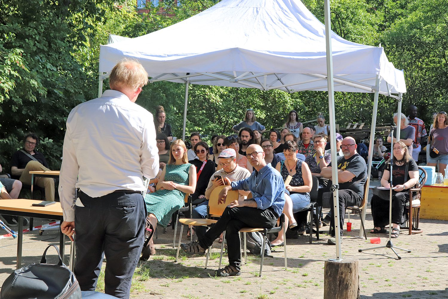 Diskussion um die Zukunft des Gartens am 10. Juni. Foto: Andrei Schnell