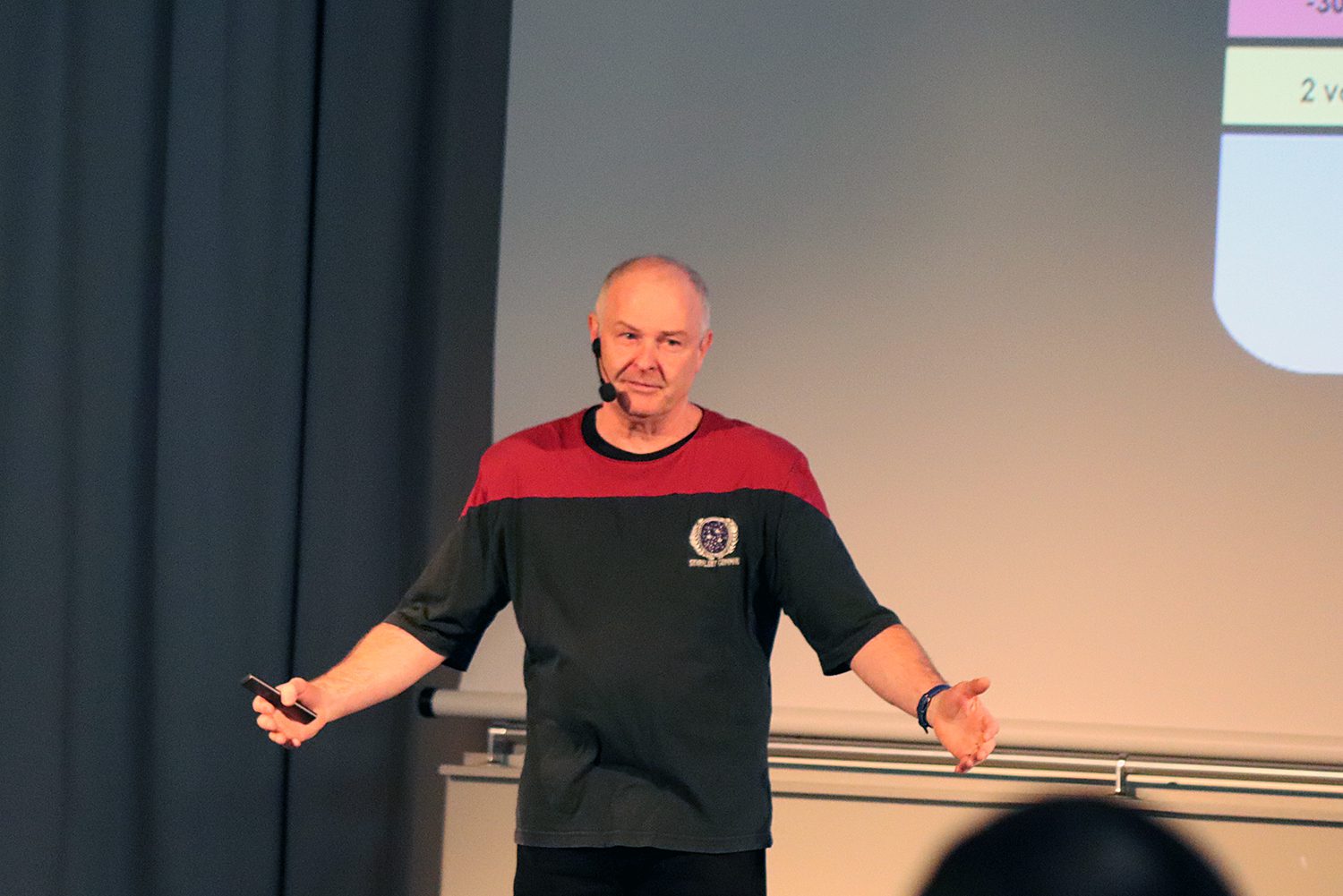Hubert Zitt, der Referent der Star Trek-Vorlesung. Foto: Schnell