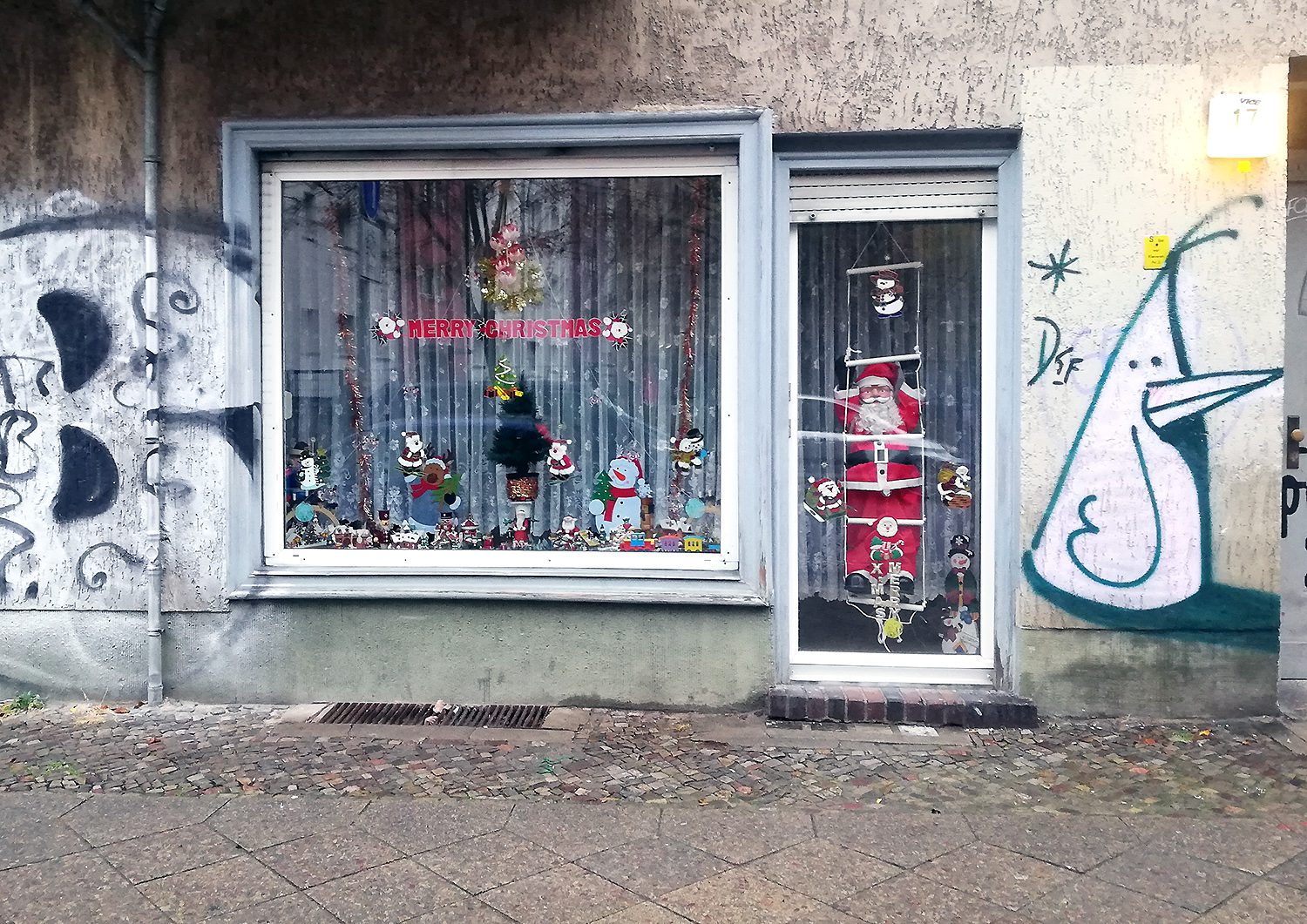 Weihnachten in der Eulerstraße. Foto Hensel