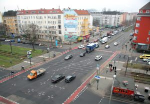 Die Kreuzung Osloer Straße und Prinzenallee. Hier kracht es mit am häufigsten im Wedding. Foto: Jonathan Andrae