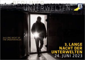 Das Motiv für die 3. Lange Nacht der Unterwelten. Gestaltung: Marit Roloff Grafik Design