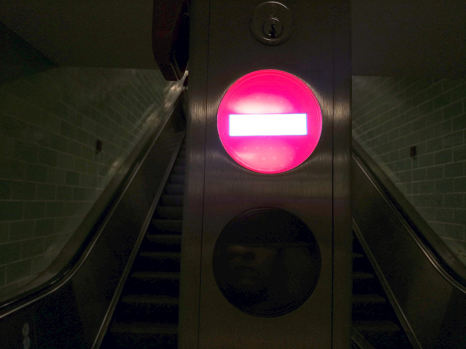 Hier geht es nicht weiter: Rolltreppe im U-Bahnhof Gesundbrunnen. Foto: Hensel