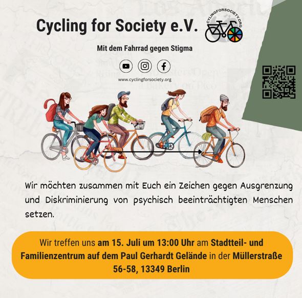Flyer Stigmafreier Kiez. Grafik: Cycling for Society e.V.