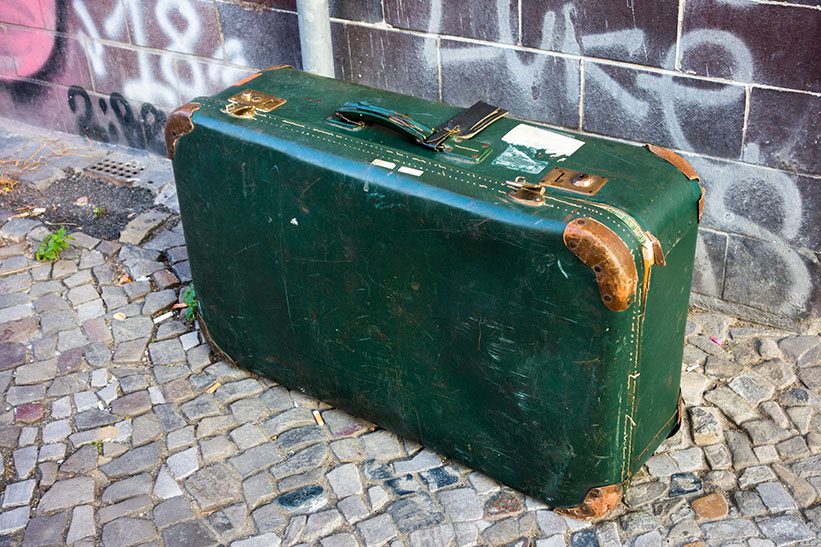 Koffer am Bahnhof Gesundbrunnen. Foto: Sulamith Sallmann