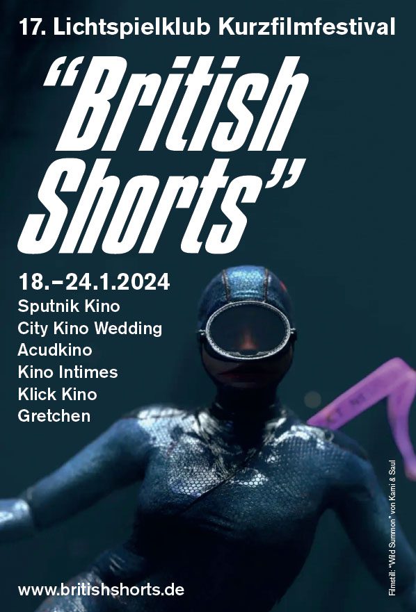 Flyer des Festivals British Shorts 2024