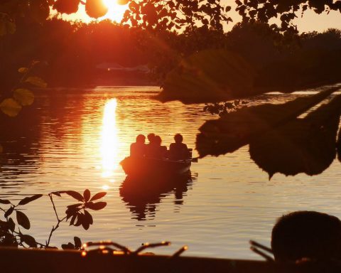 Sonnenuntergang auf dem Plötzensee