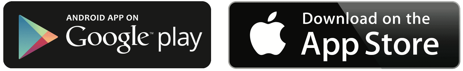 Link zu Google Play und Apple AppStore