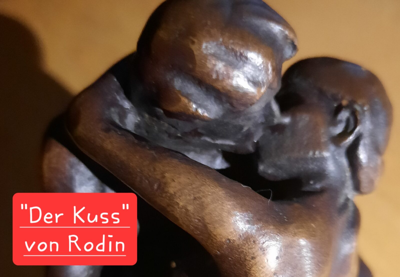 Ausschnitt "Der Kuss" von Rodin