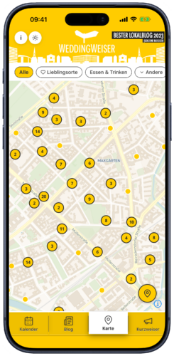 Das neueste Feature unserer App ist eine Kiezkarte